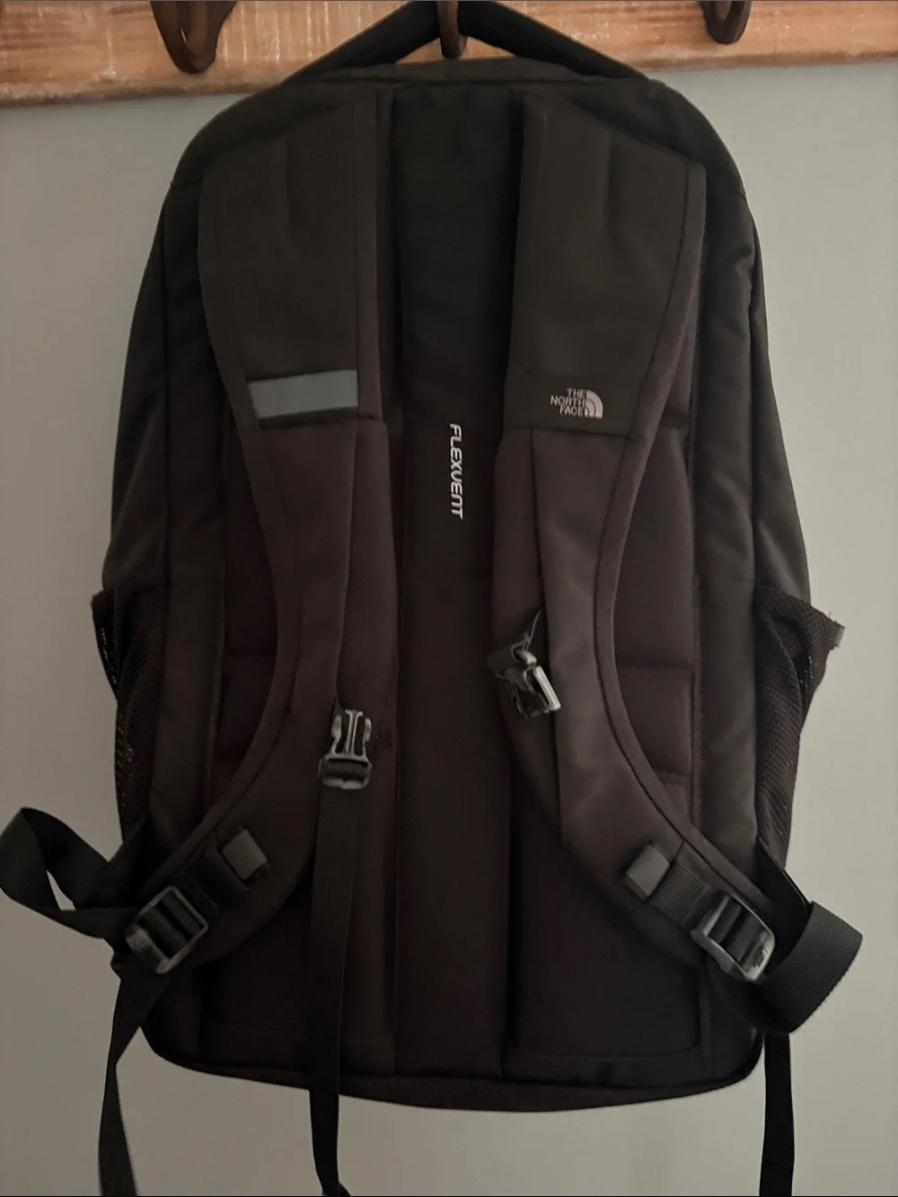 The North Face Jester Luxe Backpack - Black with White Logo